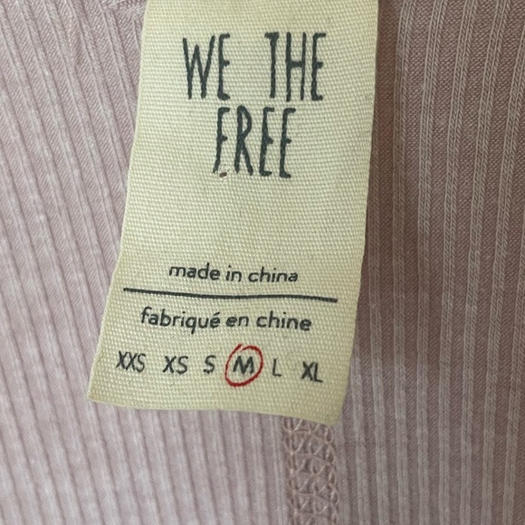 Free People Tangerine Long Sleeve Tee Blouse Mauve Size Medium - Picture 7 of 12